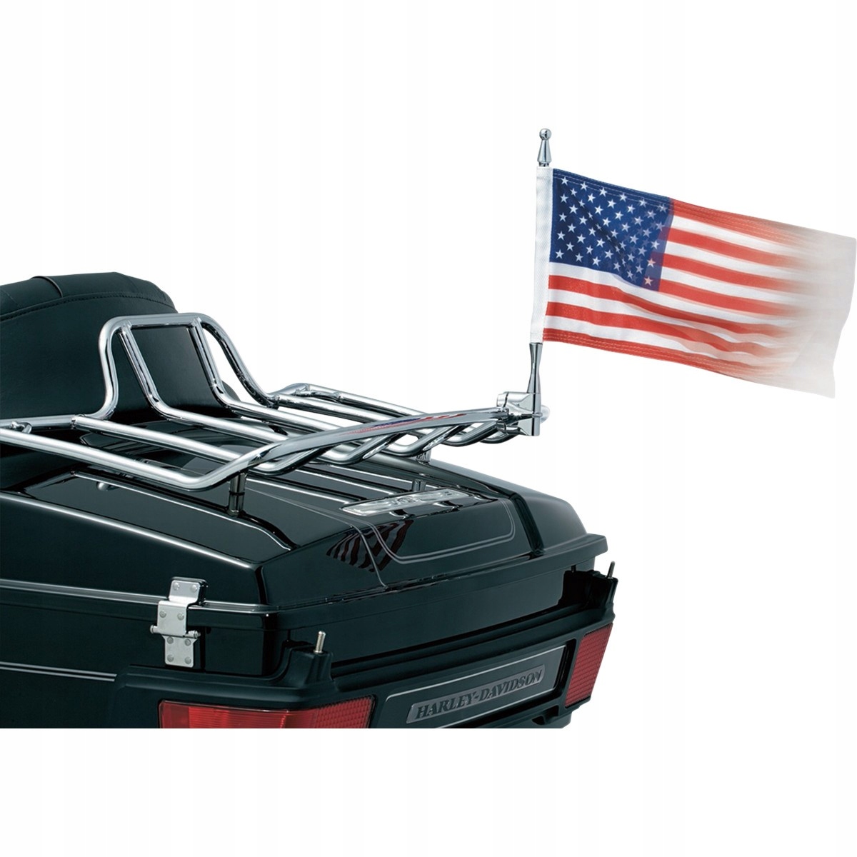 Kuryakyn vlajka s stožiarom, chróm, Usa
