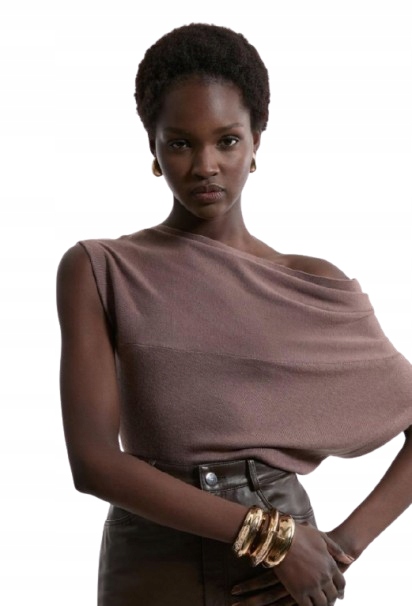 Karen Millen Asymetrický Výstřih Plus Size S Kašmírem XL B1F