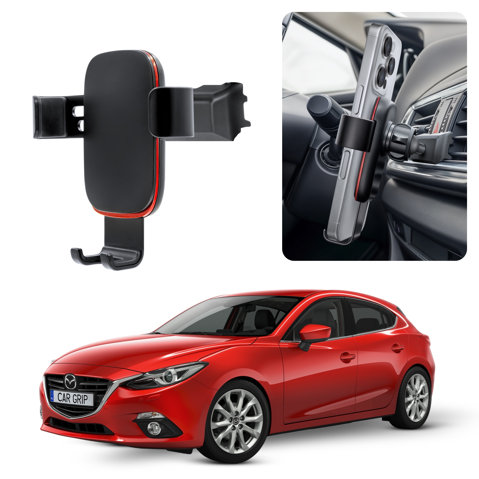 Uchwyt Grawitacyjny Premium dedykowany do Mazda 3 (2013-)