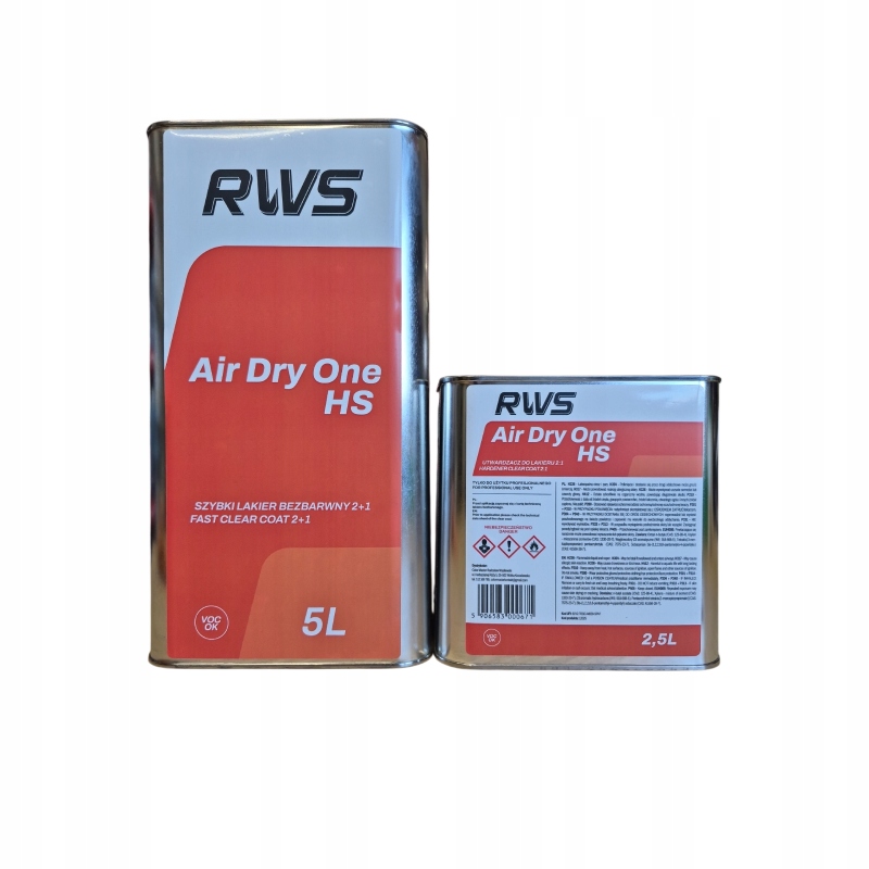 Rws Air Dry One Fast Lakier Bezbarwny Szybki 2:1 Kpl. 7,5L