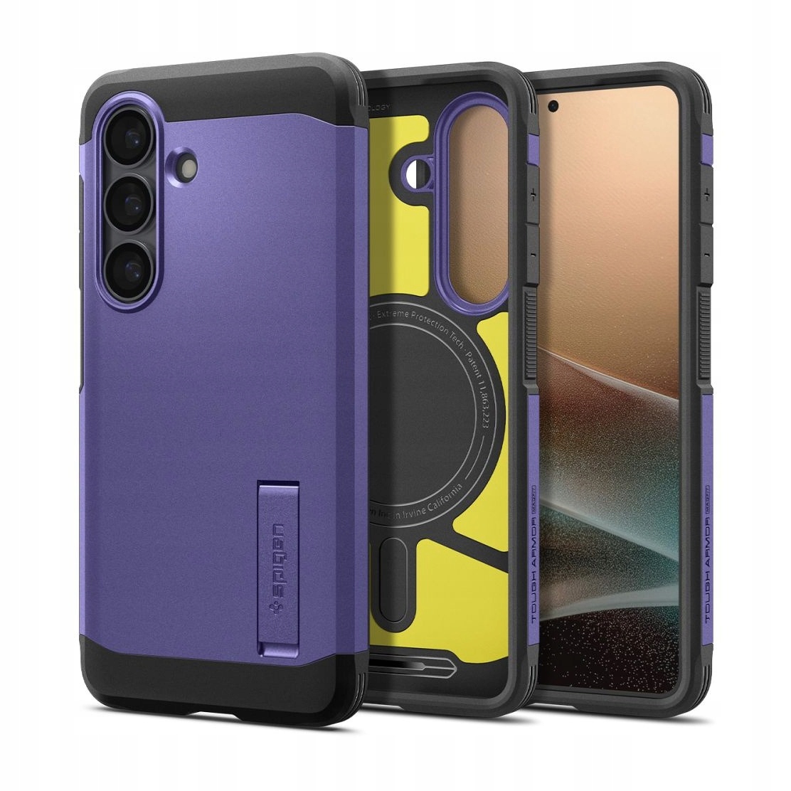 Etui do Samsung S26+ (Plus) Spigen Tough Armor Mag Ash Violet