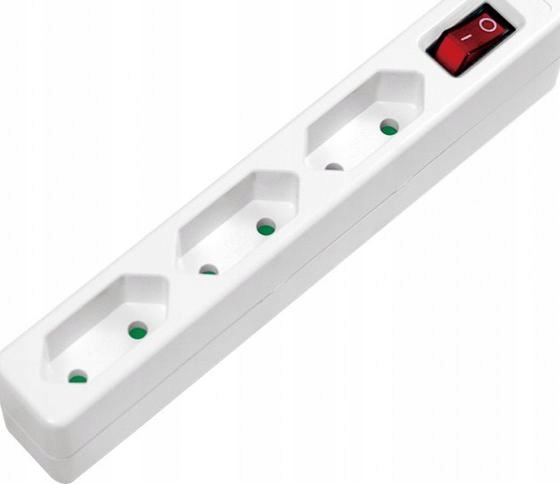 LogiLink 3 gniazda 1.5m biała