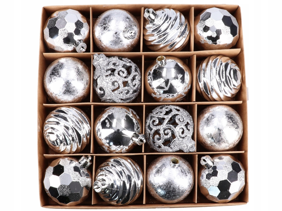 BOMBKI CHOINKOWE NA CHOINKĘ BOMBKA 6cm 16szt