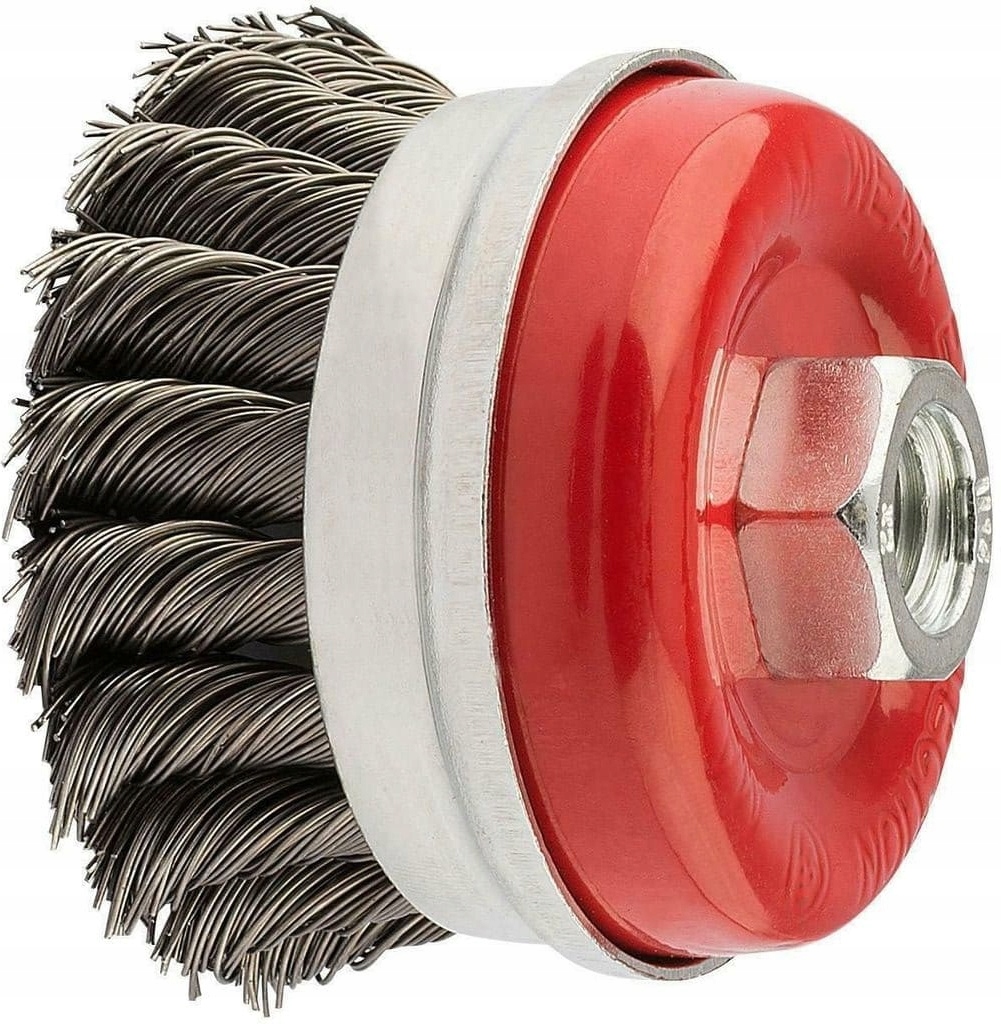 SZCZOTKA DRUCIANA DO SZLIFIERKI STALOWA MOCNA 65mm Marka TurboTools