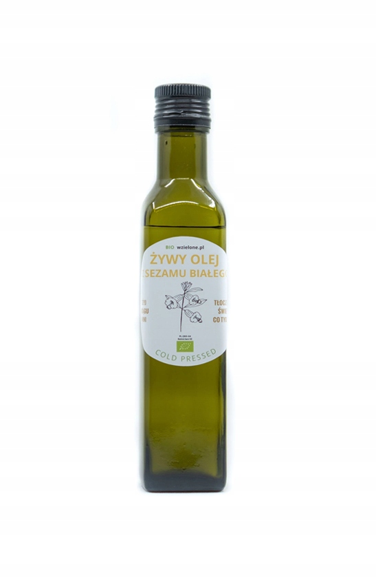 OLEJ Z SEZAMU BIAŁEGO BIO ŻYWY 250ML