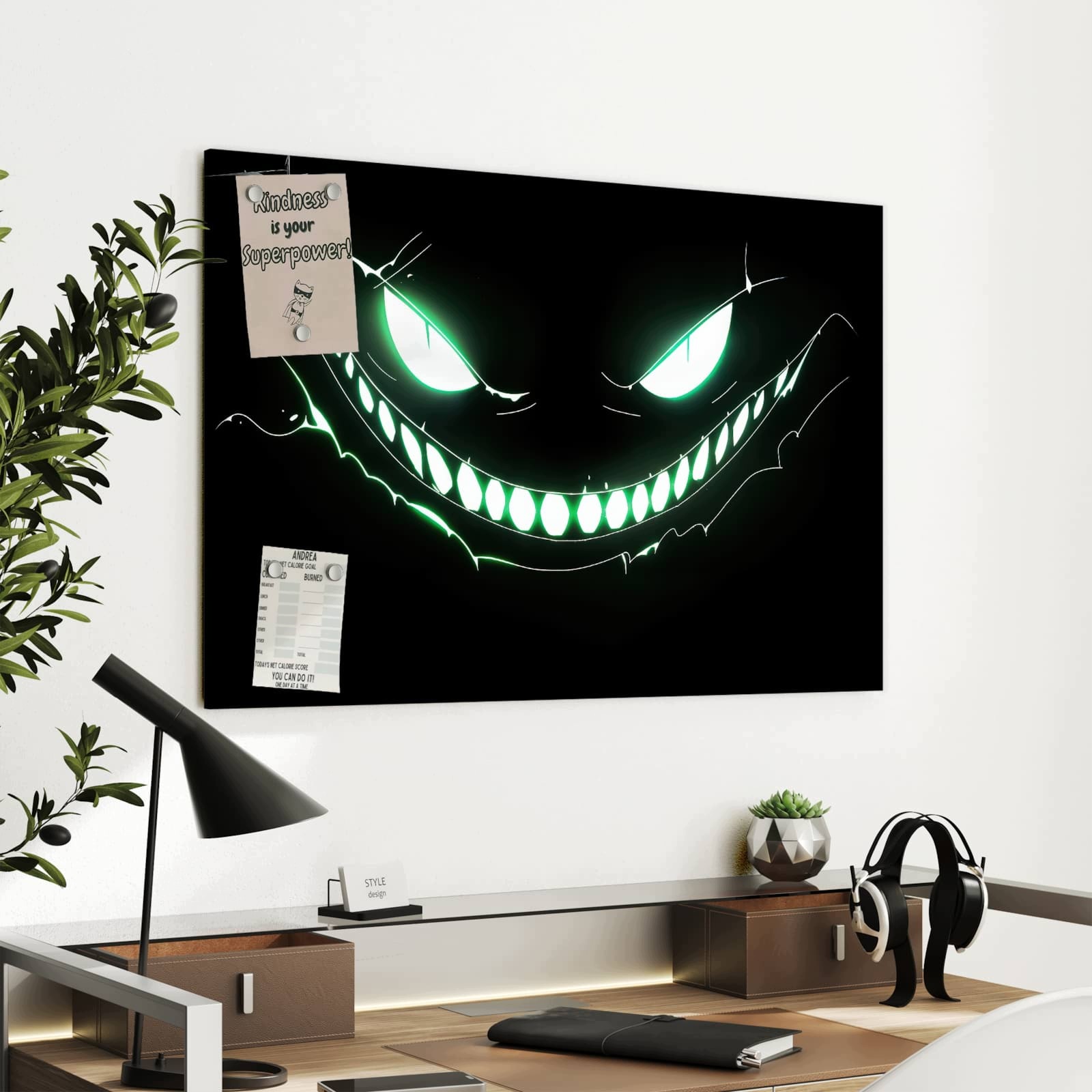 Magnetická tabule Ušmiechniete Tvář 90 × 60 cm