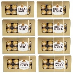 Levně 8 x 100 g Ferrero Rocher Pralinky Karton