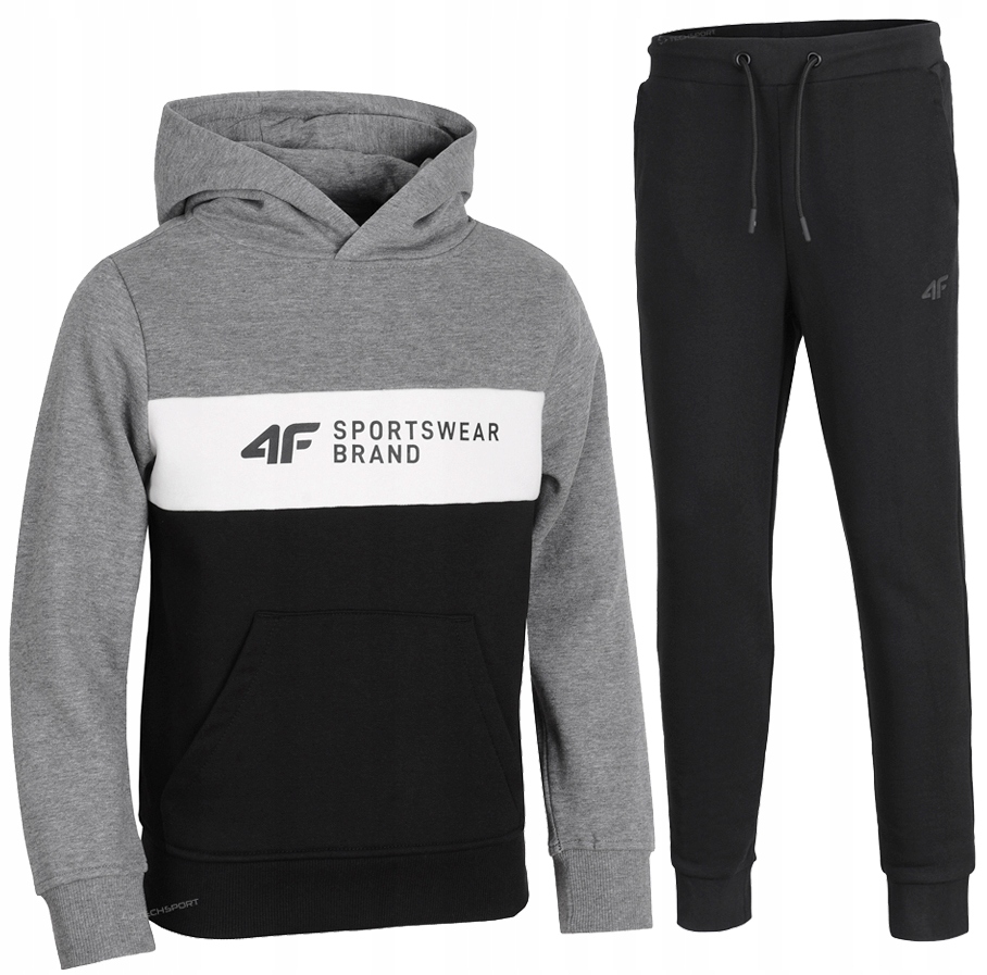 

4F Chłopięcy Dres Komplet Bluza Spodnie 164