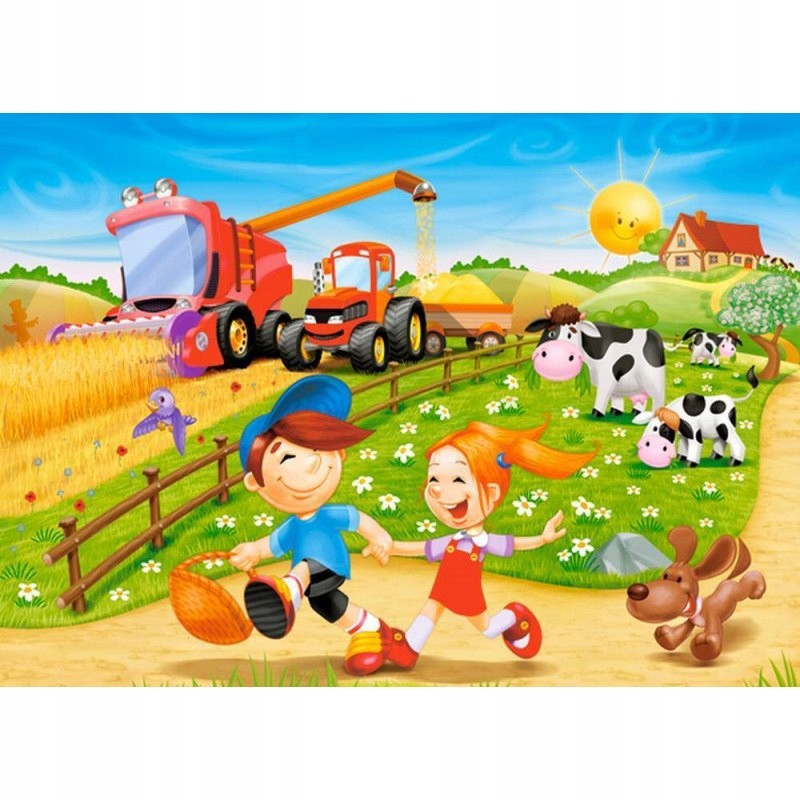 

Puzzle Układanka Farma Wieś 5+ 60 El Castor