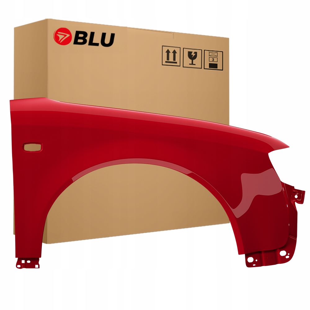 Blu Blatník Audi A4 B6 LY3C pravý červený 00-04 přední pozink
