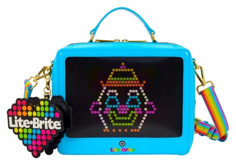 Taška přes rameno Hasbro by Loungefly se sáčkem Lite Brite