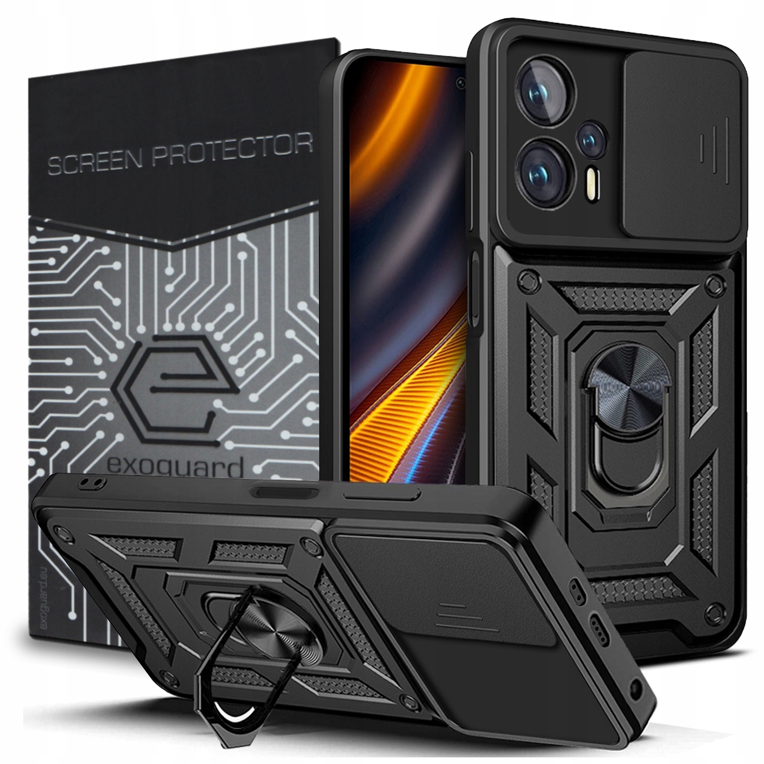 

Case Etui Pancerne+szkło do Xiaomi Poco X4 Gt 5G