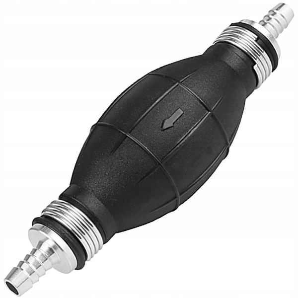 GRUSZKA RĘCZNA POMPKA PALIWA GUMOWA ZAWÓR 6 MM