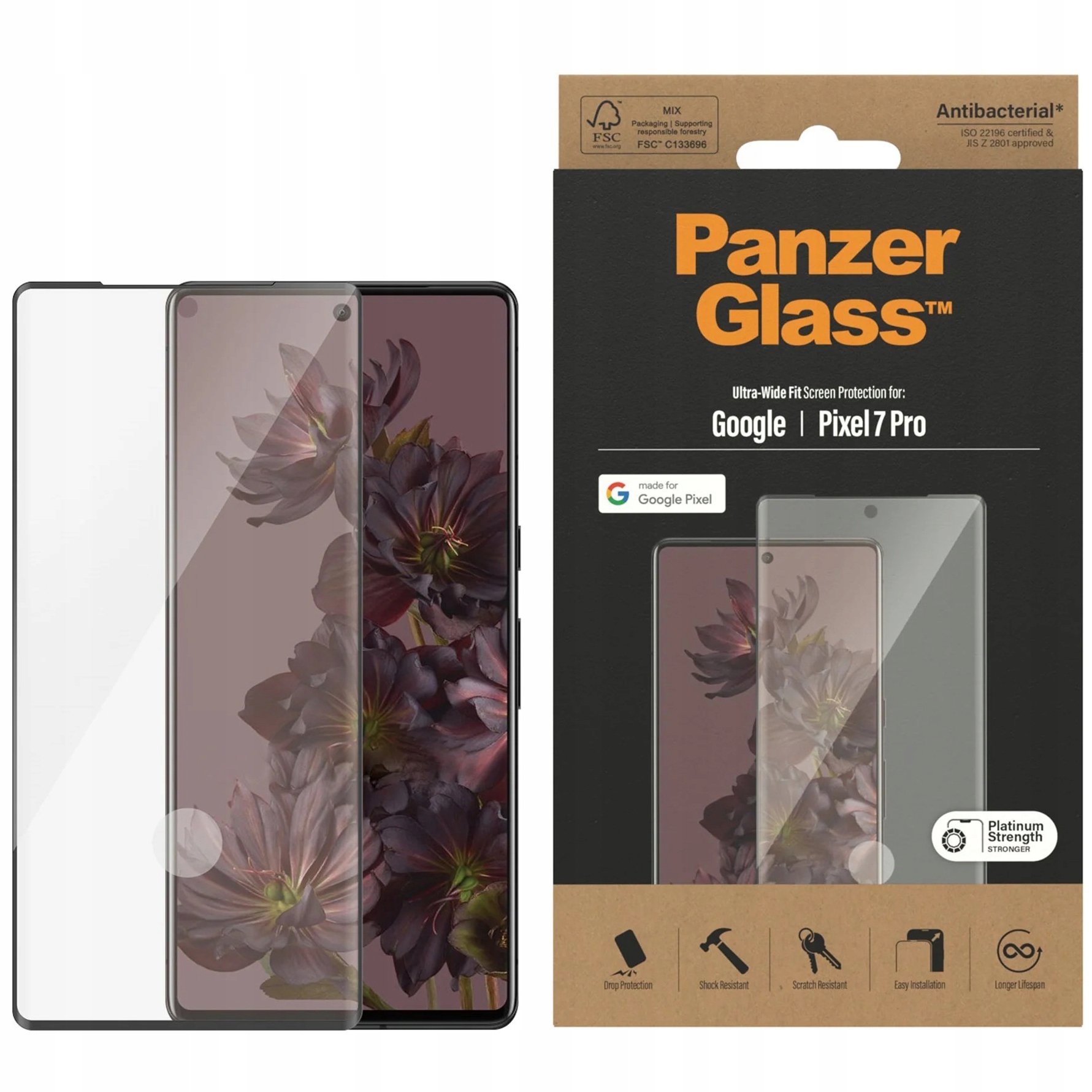 

Szkło hartowane do Pixel 7 Pro, PanzerGlass