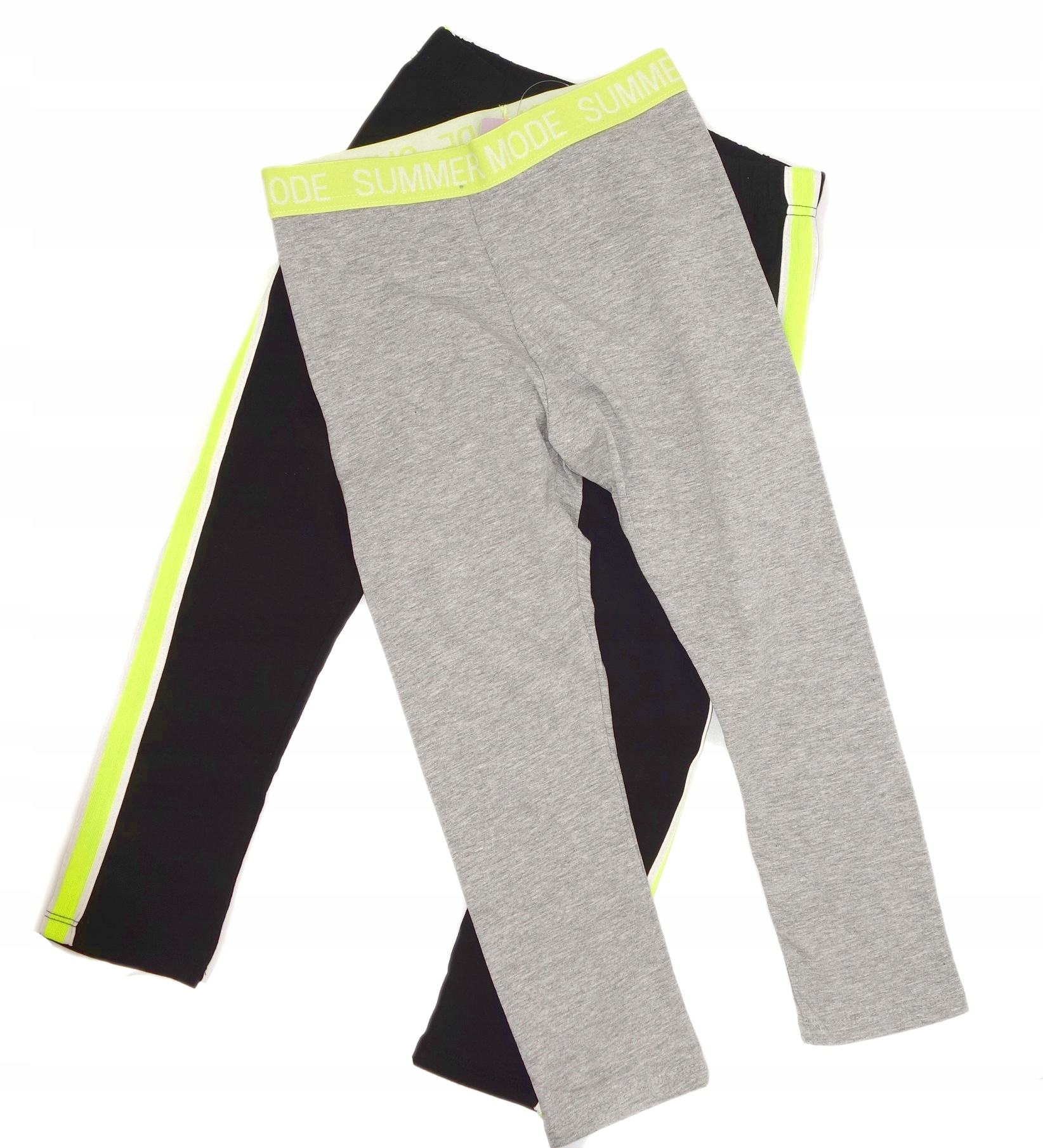 

Legginsy 3/4 Dziewczęce 2 Pack Sportowe Lampas 152