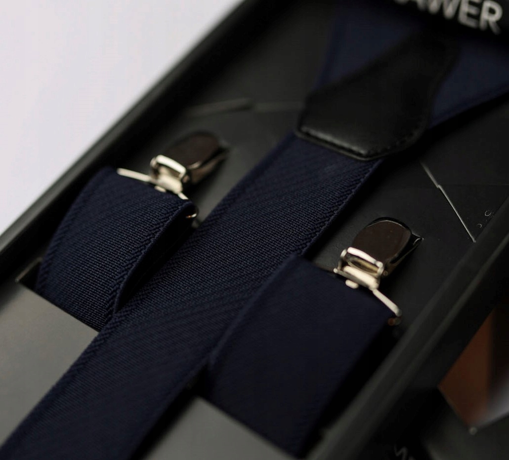 SZELKI DO SPODNI GRANATOWE MĘSKIE XAWER Kod producenta SZELKI DO GARNITURU MOCNE SZEROKIE