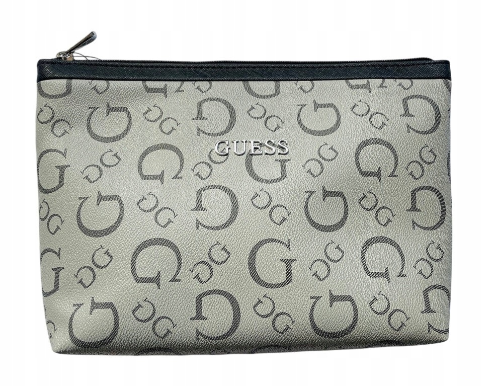 Guess szara kosmetyczka w monogram