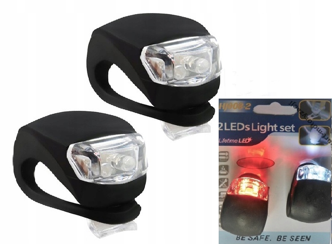 ŚWIATŁA ŚWIATEŁKA DO ROWERU 2 LED-2 SZT+BATERIE EAN (GTIN) 4894642576834