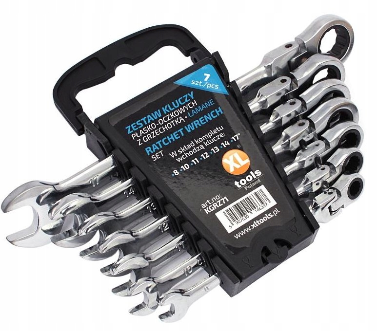 

Klucze Oczkowo Płaskie Z Grzechotką Łamane 6 Sztuk