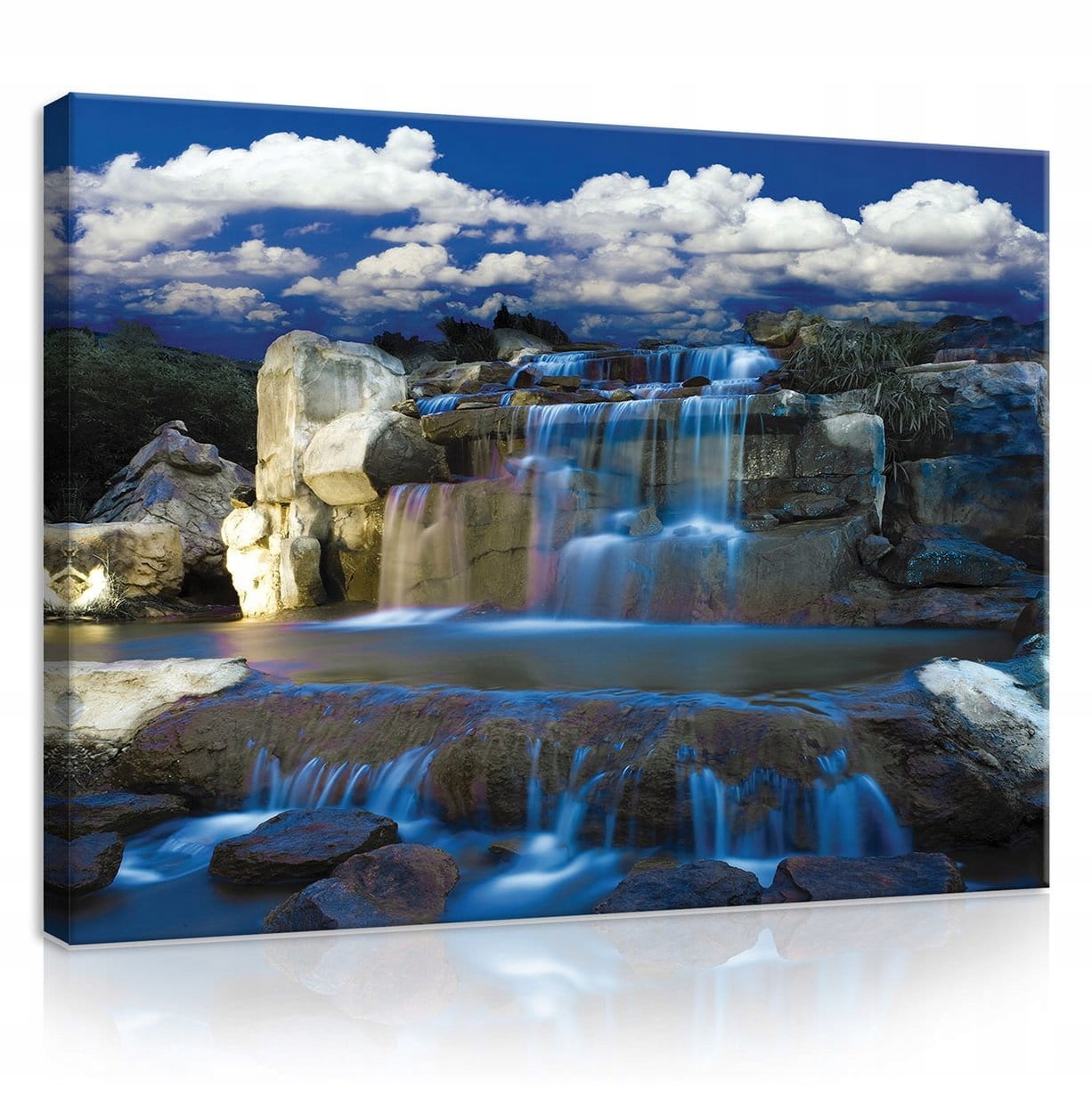 Obraz 100x75 Vodopád příroda skály voda kaskáda klid relaxace krajina