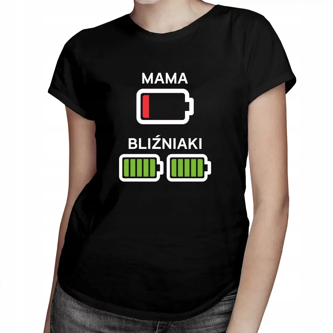 

Mama bliźniaków baterie Koszulka Dla Mamy