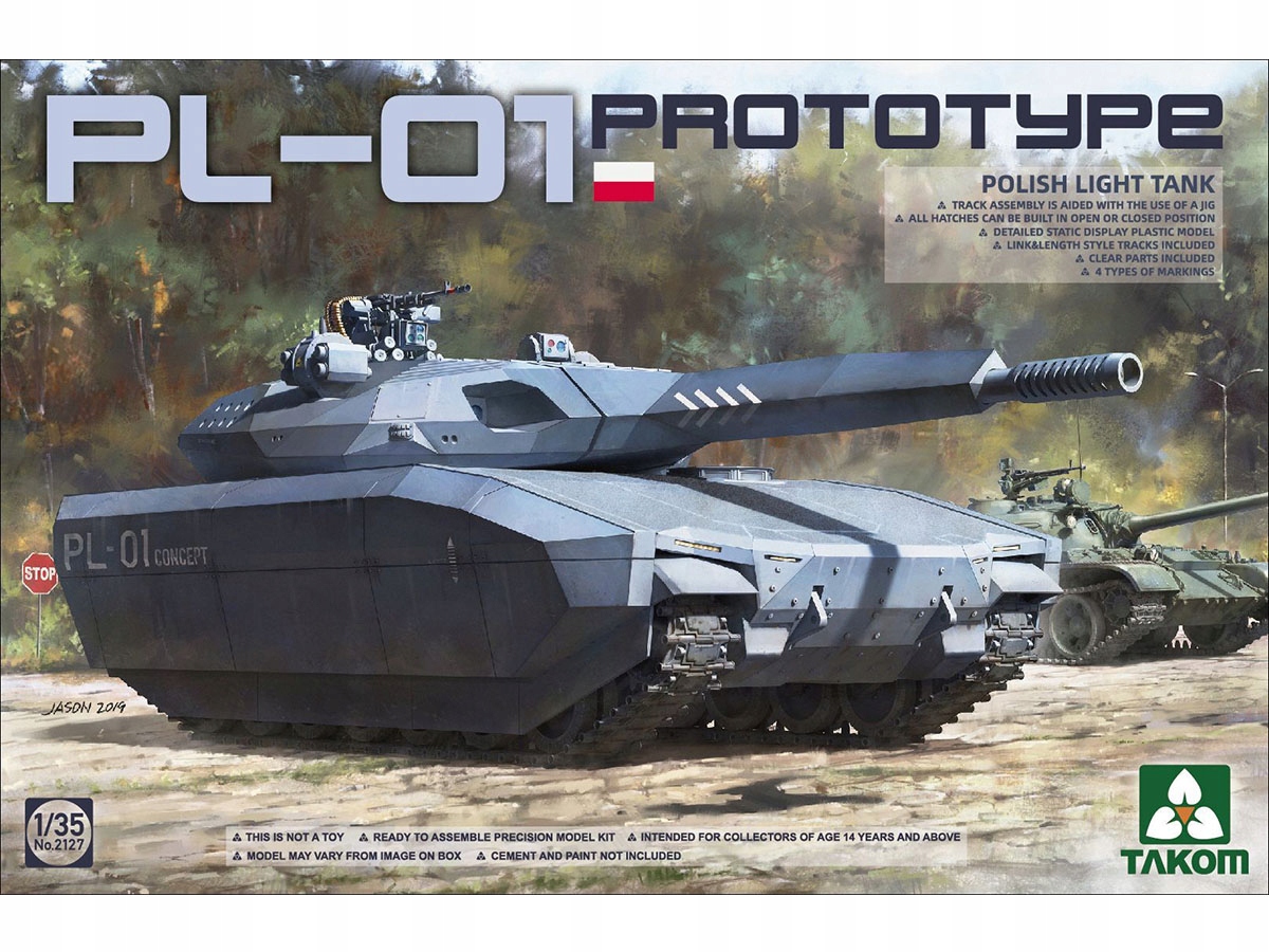 Tank PL-01 Concept model 2127 Takom