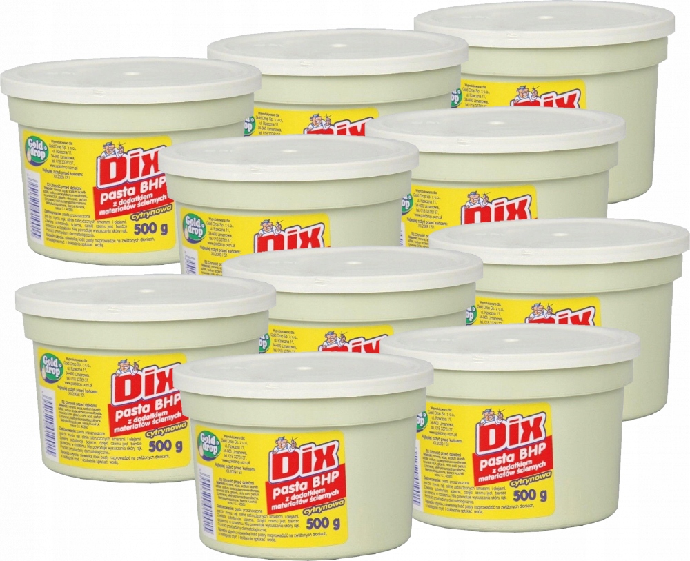 

Pasta Bhp Gold Drop Dix 500g cytrynowa x 10 sztuk