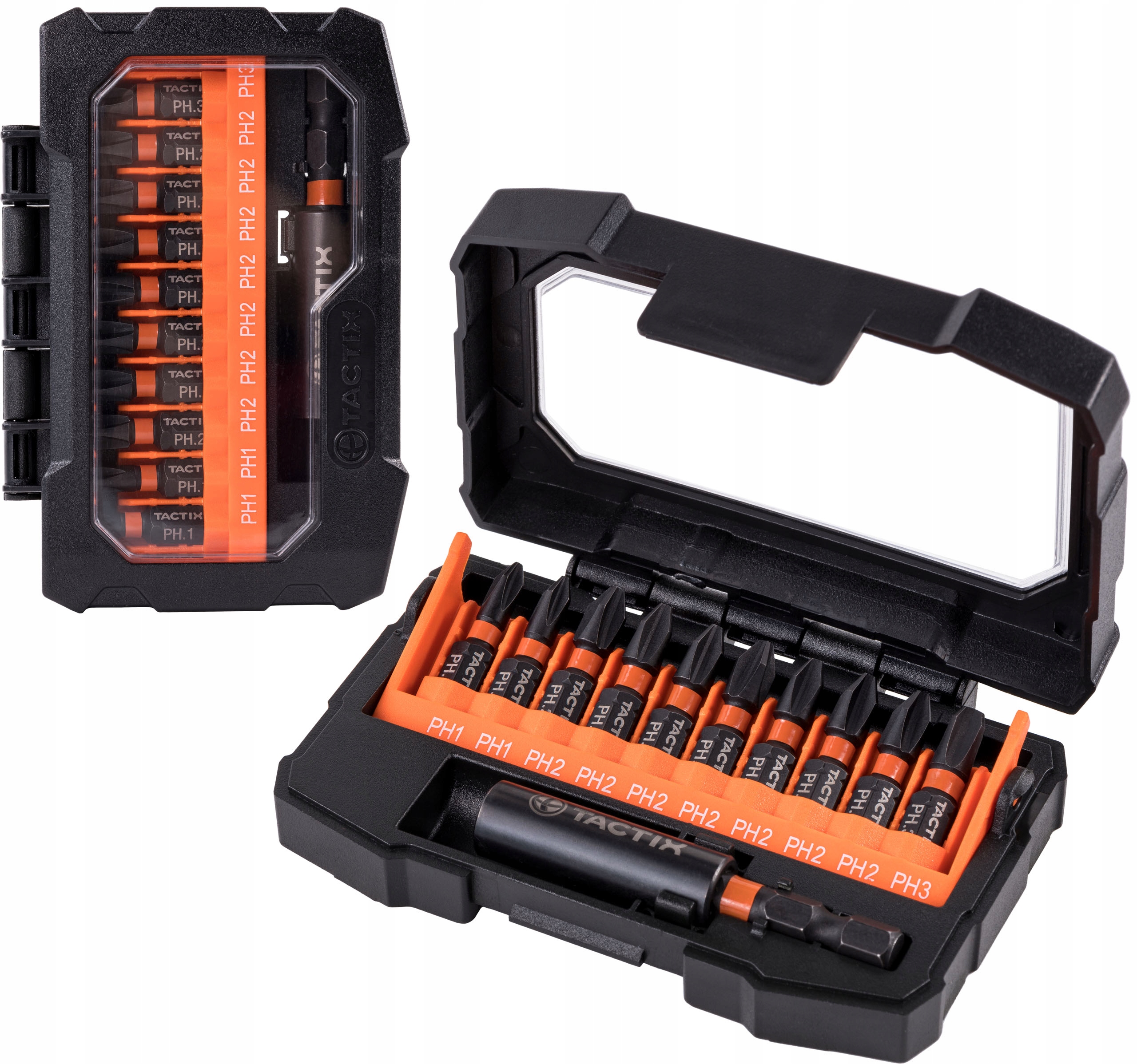НАБОР УДАРНЫХ БИТ PH + АДАПТЕР TACTIX 11 шт. Бренд Tactix