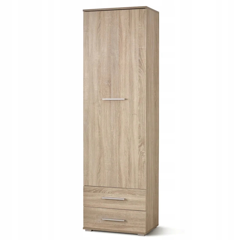 Regał z Półkami Nowoczesny z Szufladami do Sypialni Dąb Sonoma LIMA 1R Marka Halmar