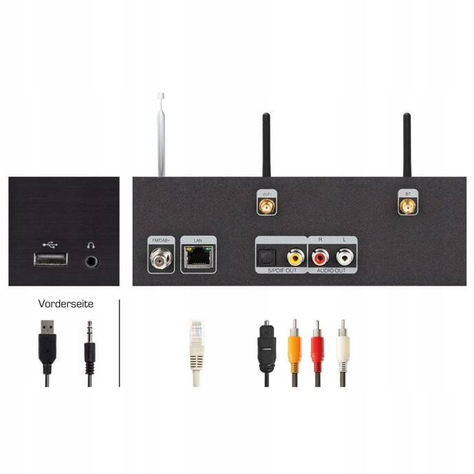 Radio Imperial DABMAN i510 DAB+ FM czarne Model DABMAN i510 BT