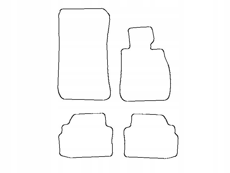 BMW 3 E92 wer Angielska Dywaniki welurowe haft Multi Element Set Sets