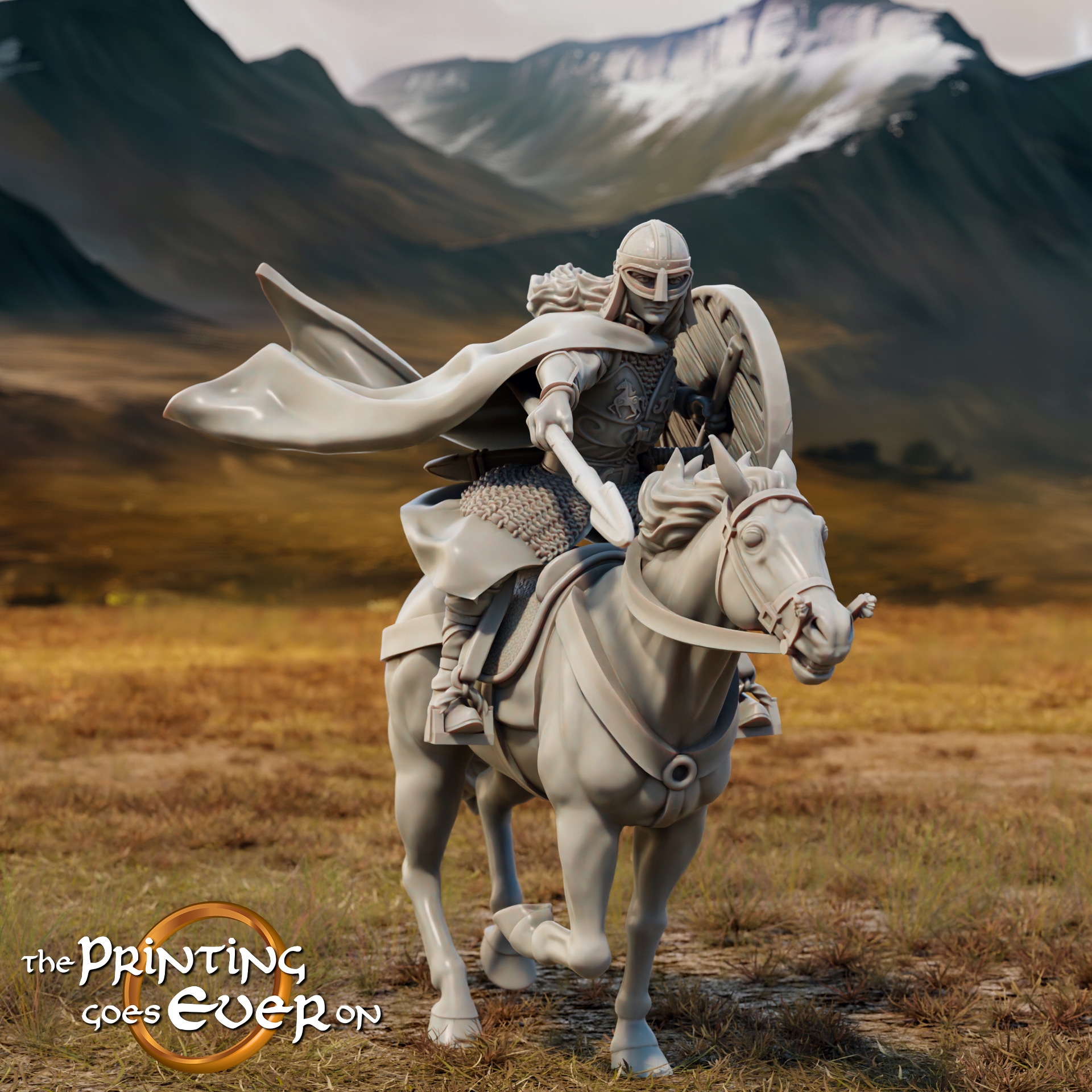 Princess Eadwela Mounted The Printing Goes Ever On