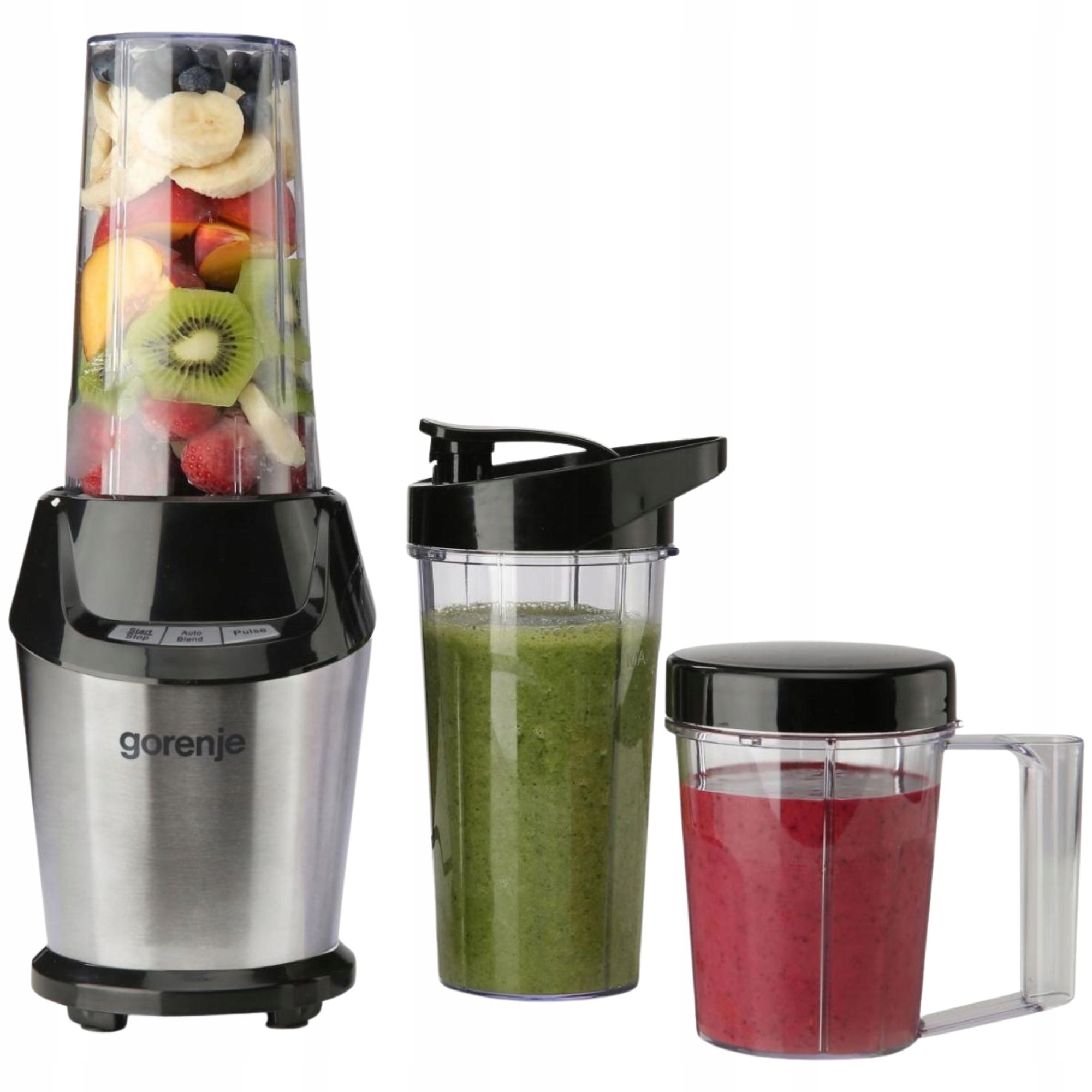 Blender kielichowy smoothie Gorenje BN1000BK 1000W Rozdrabnianie Pojemniki