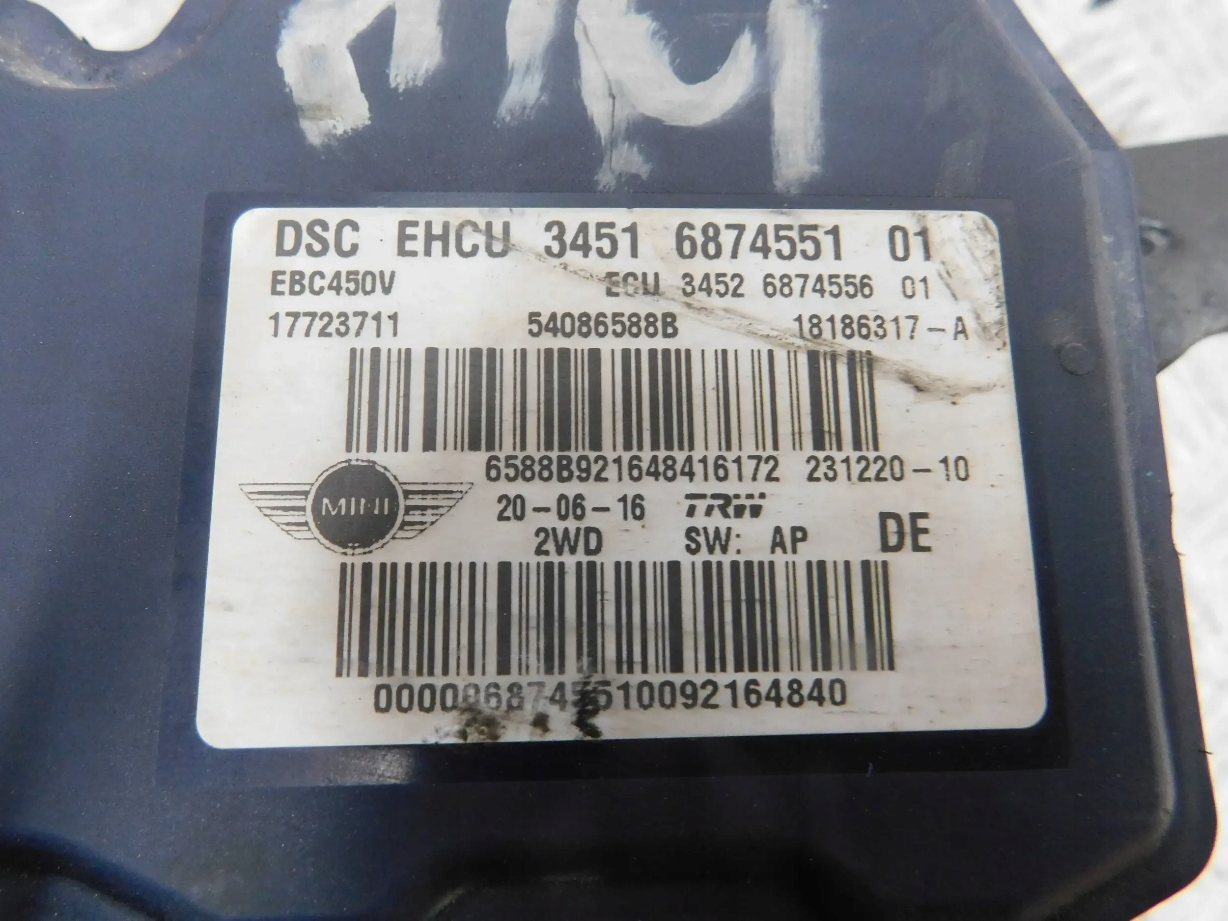 Pumpe ABS 6874551 MINI COUNTRYMAN R60