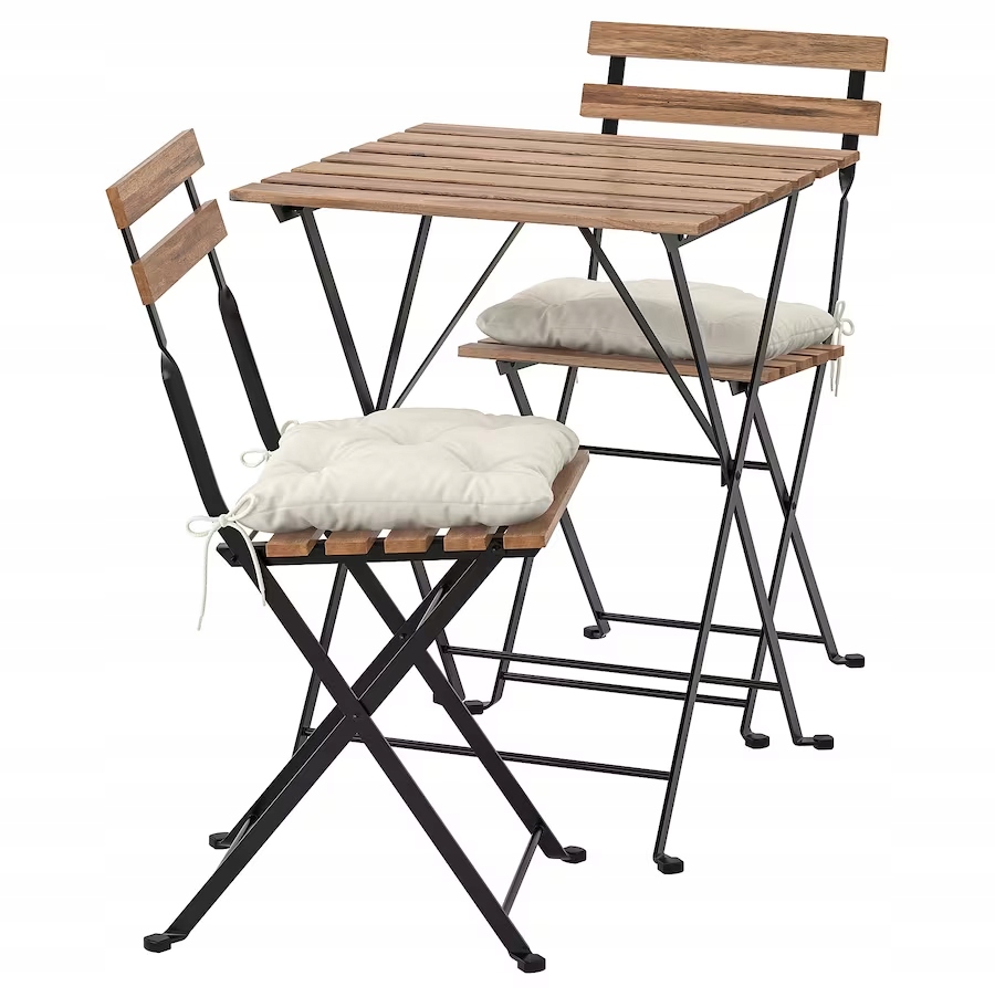 

Ikea Tarno Stół+2 krzesła Kuddarna beżowy