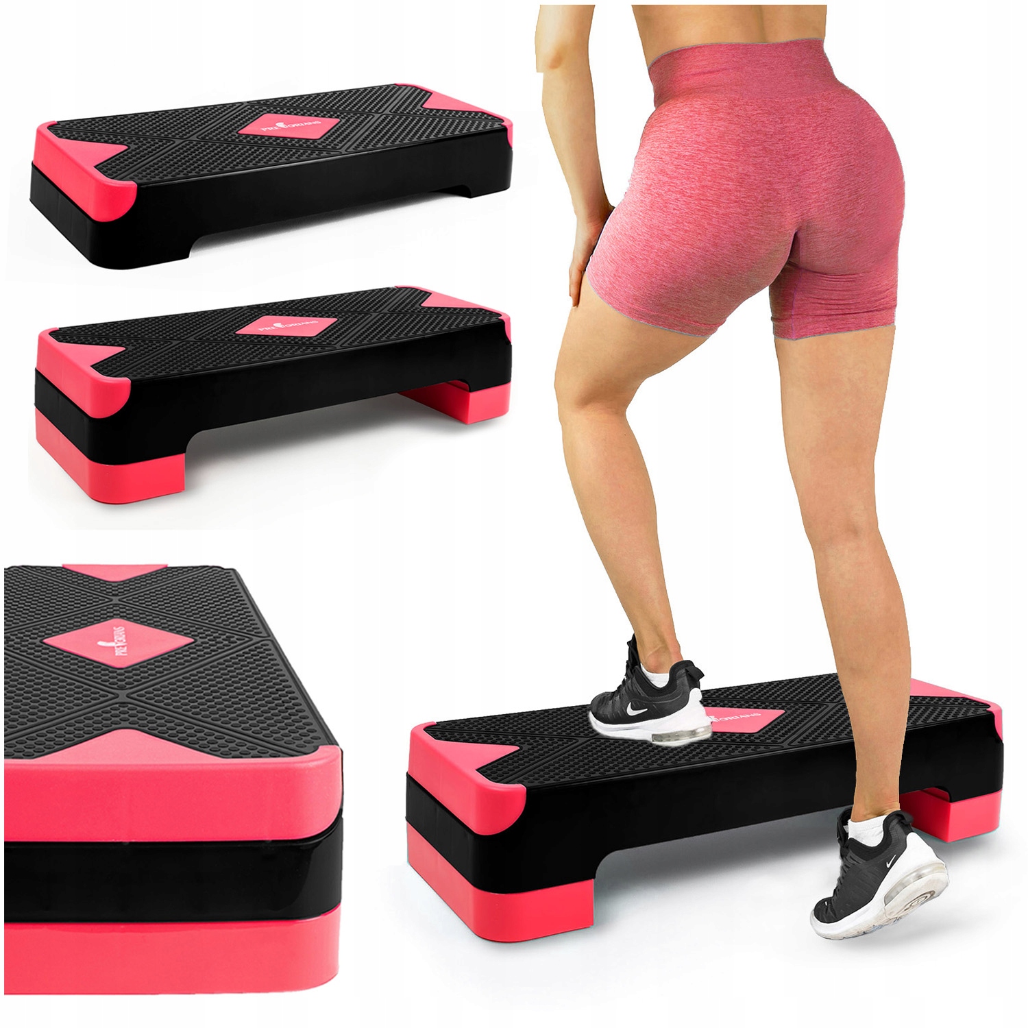 

Step do ćwiczeń aerobiku 2 stopniowy cardio choreo