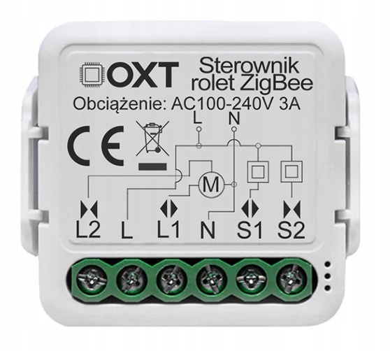 

Oxt Mini Sterownik Rolet Markiz ZigBee Tuya