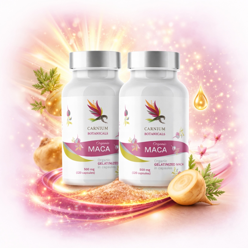 MACA BIO RÓWNOWAGA HORMONALNA energia Carnium Botanicals MACA 2 szt.