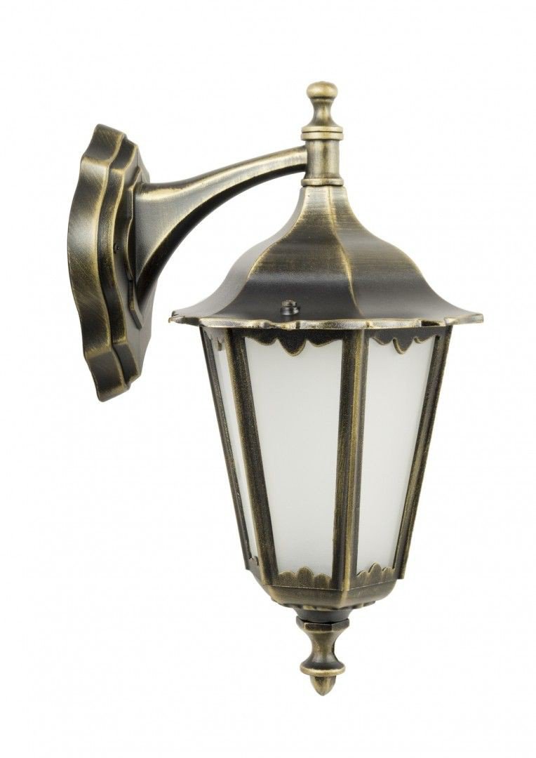 Kinkiet zewnętrzny mosiężna latarnia retro dół Stan opakowania oryginalne