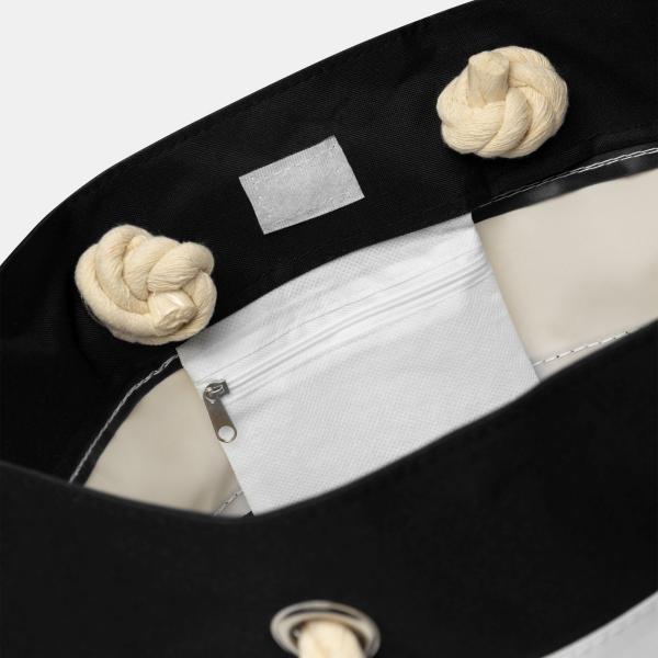 DUŻA TORBA PLAŻOWA Shopper Bag w pasy Wzór dominujący paski