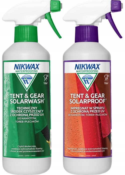 Nikwax Tent & Gear SolarWash SolarProof do prania i impregnacji namiotów
