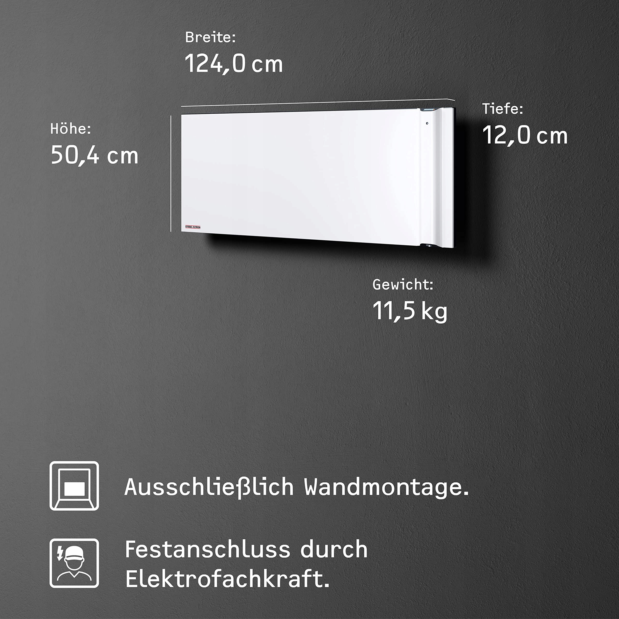 STIEBEL ELTRON CND 200 2kW Wall Heater LCD Timer Energy Efficient — miniatura 6