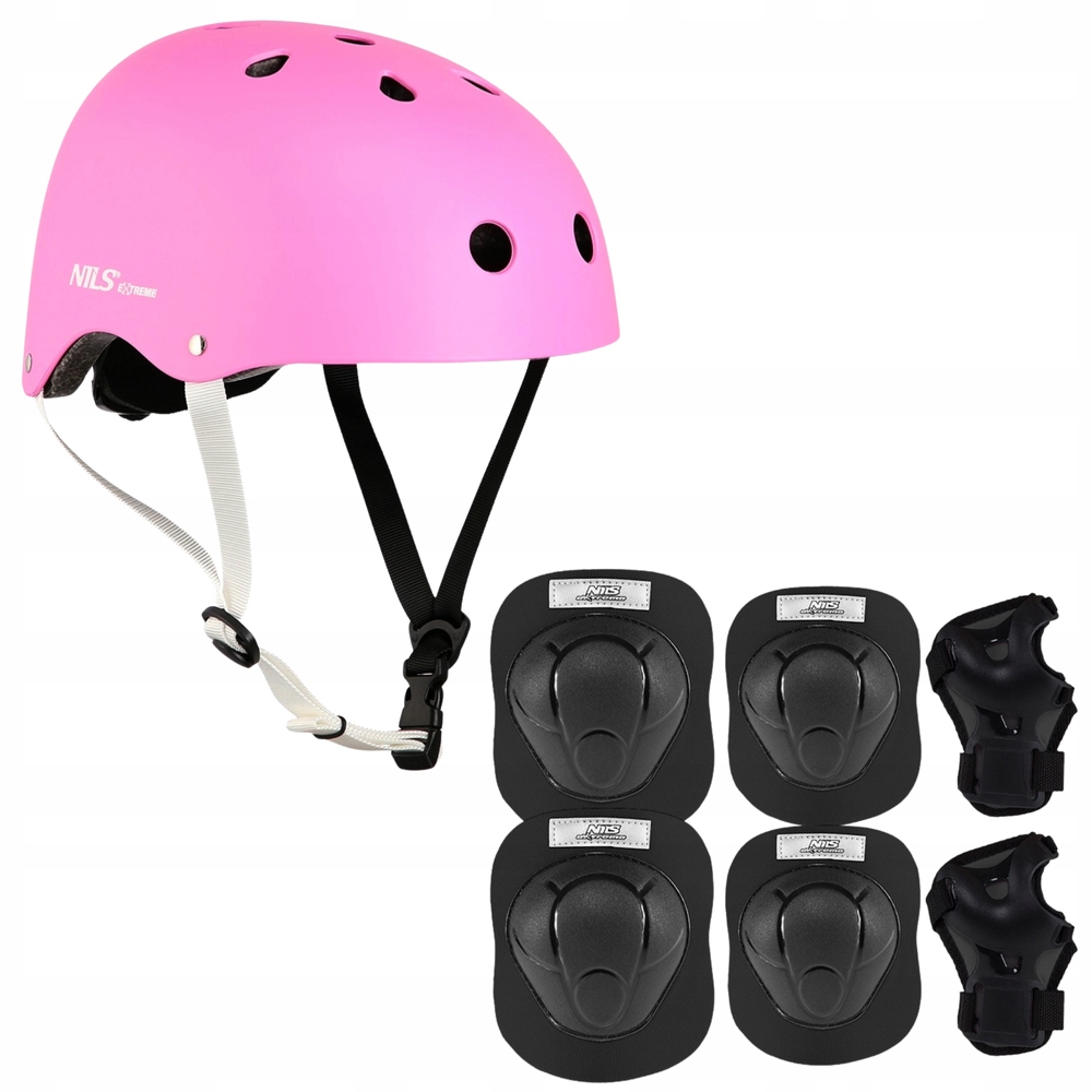 Cyklistická přilba nastavitelná chrániče Komplet na kolečkové brusle Kolo Skateboard L