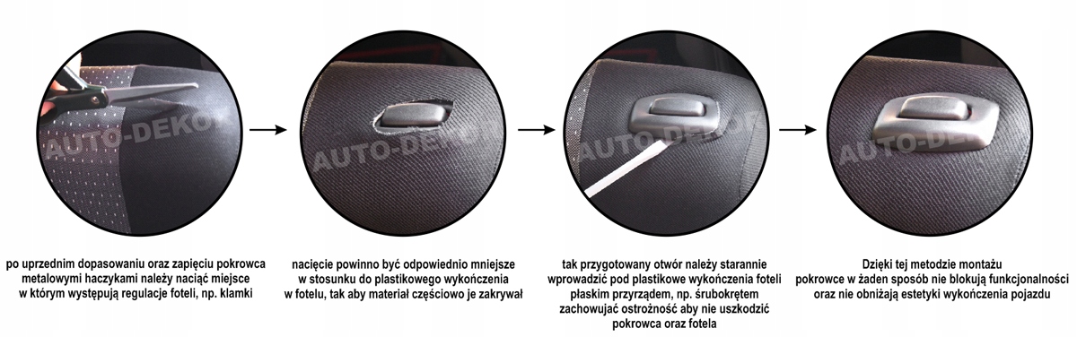 Pokrowce MIAROWE do Scenic I / IFL 96-03r. Practic Przeznaczenie komplet siedzeń