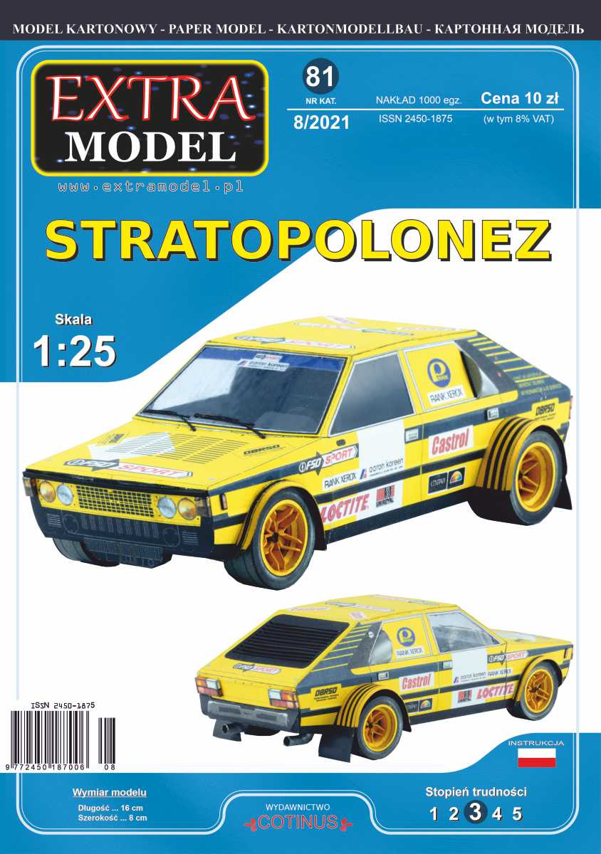 

Samochód rajdowy Stratopolonez 1:25 Extra Model