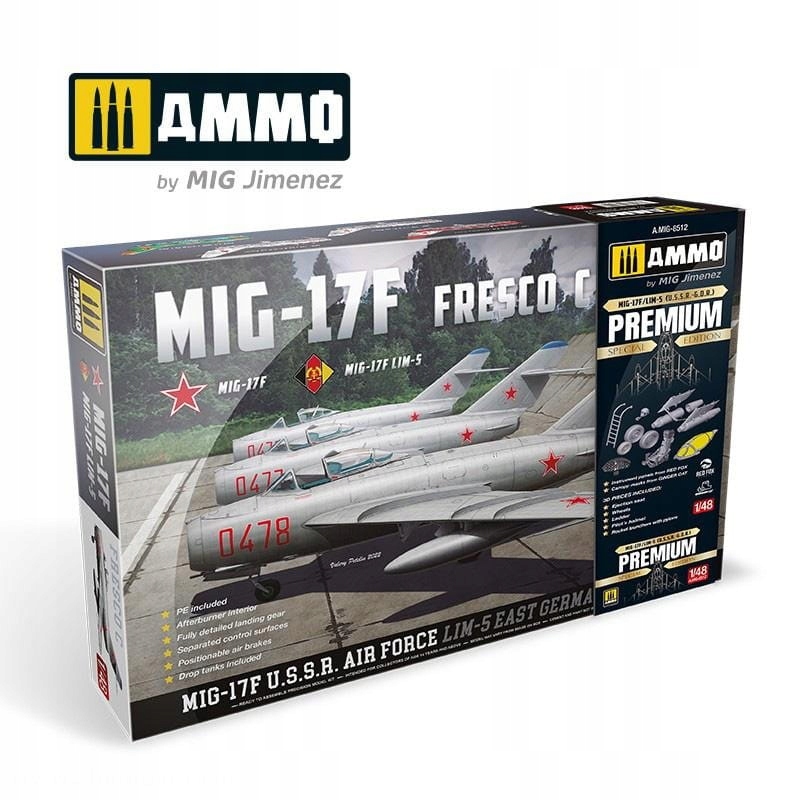 Ammo Mig 8512 1:48 MiG-17F Fresco C LIM-5 Premium Special Edition