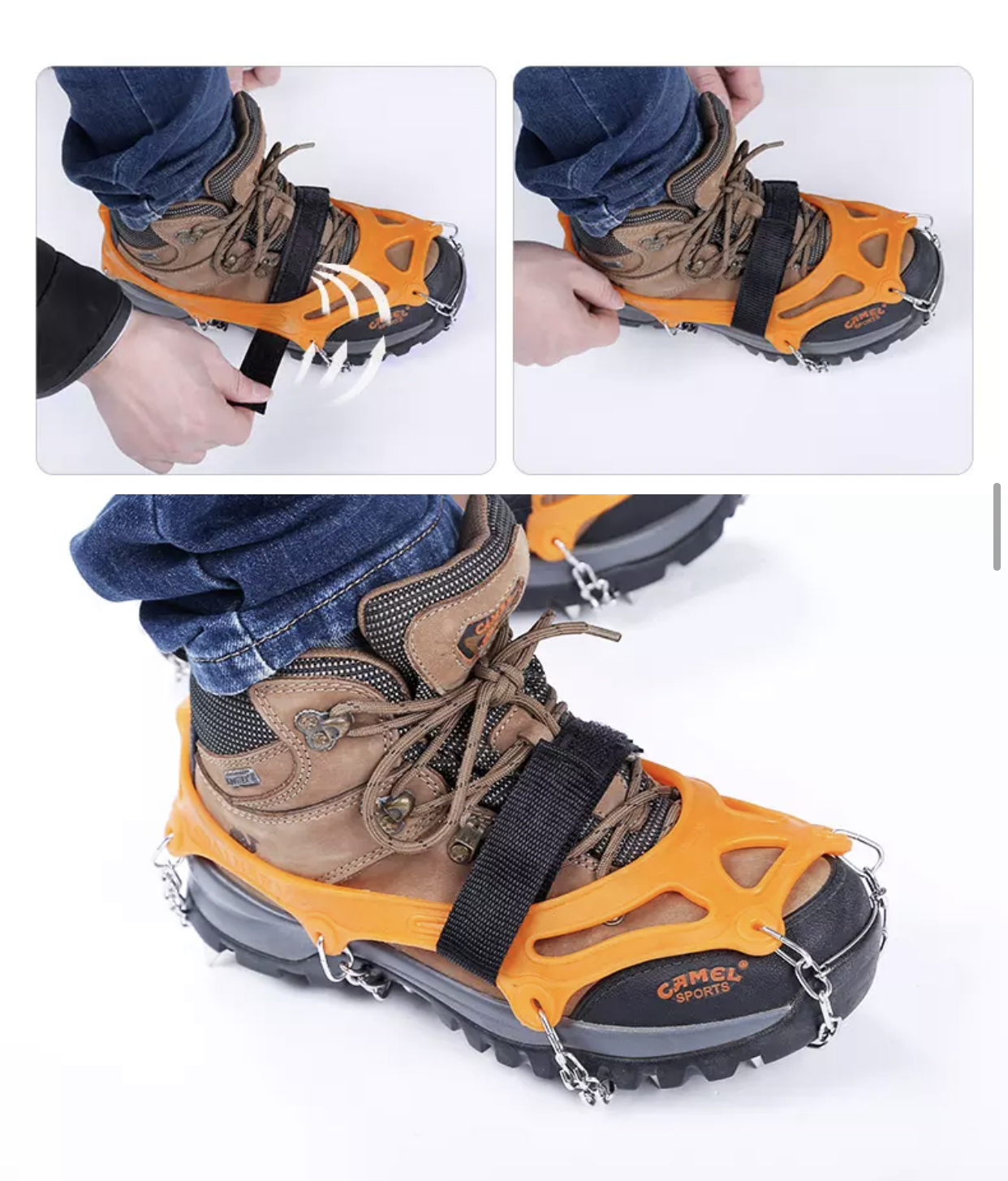 RAKI NA BUTY ANTYPOŚLIZGOWE 19 ŁAŃCUCHY KOLCE L Liczba zębów 19