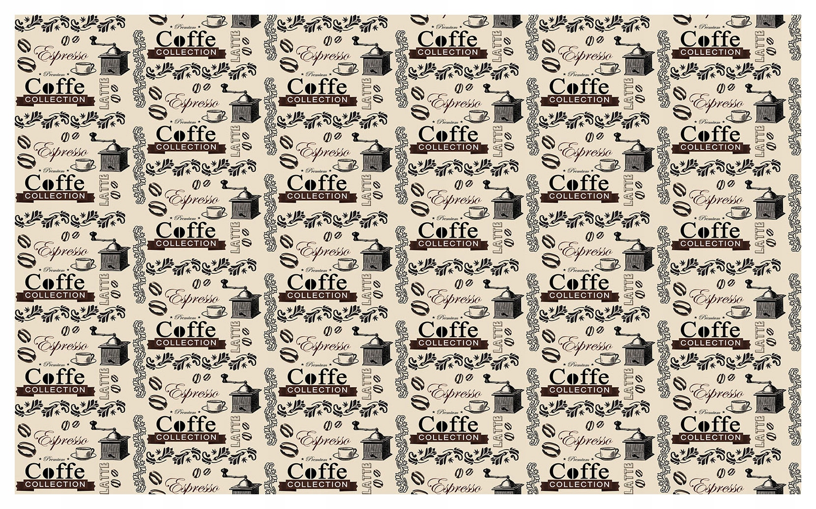 Fototapeta Kávové inspirace zrna espresso latte art 368x254 lepidlo