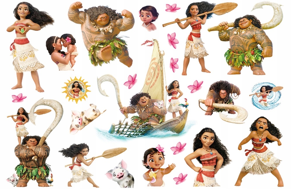 TATUAŻE DLA DZIECI ZMYWALNE TYMCZASOWE VAIANA