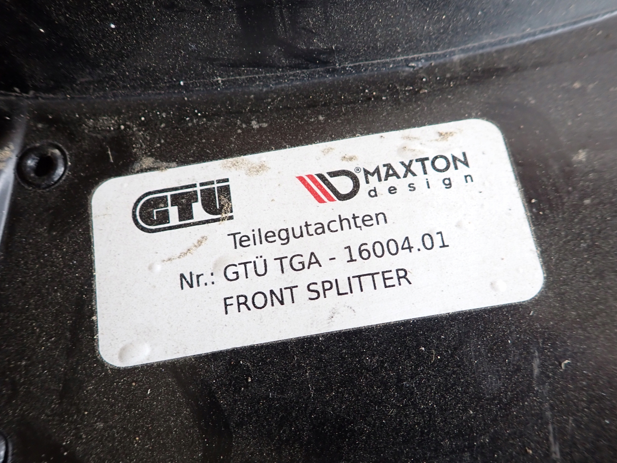 AUDI R8 II 15- MAXTON design spoiler SPLITTER nárazník předek přední